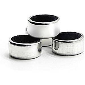 Sunnyac Pack of 4 Kitchen Stainless Steel Wine Bottle Collars, Durable and Plated Wine Drip Ring (Black smooth)