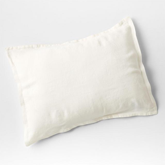 European Flax ®-Certified Linen Warm Crisp White Standard Pillow Sham