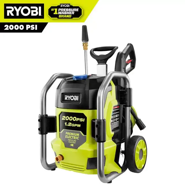Cold Water Electric Pressure Washer2000 PSI 1.2 GPM