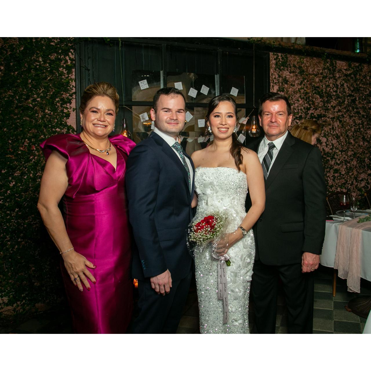 With Ivan's loving parents!