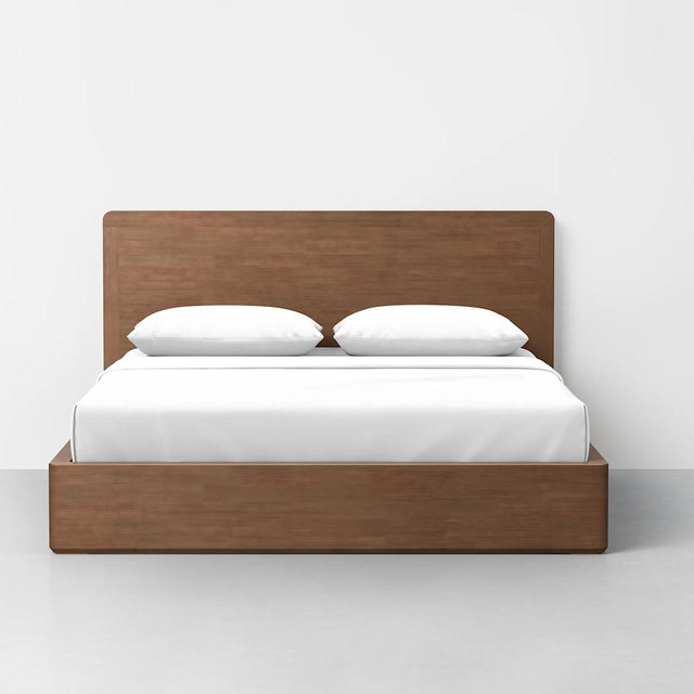 Essential Bed - Walnut / Queen / Headboard