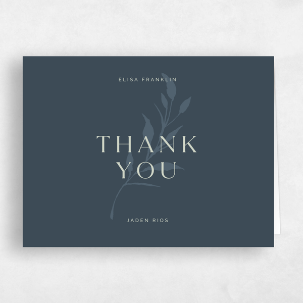 Thankyou！ Aneci Landscape | Deep Forest | Zola Thank You Cards