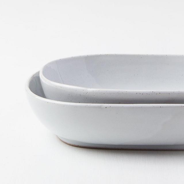Speckle white cooking/serving dishes