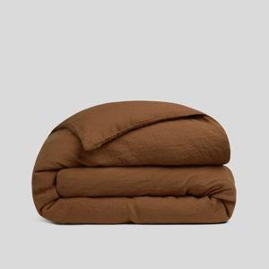 Linen Duvet Cover Queen, Tobacco