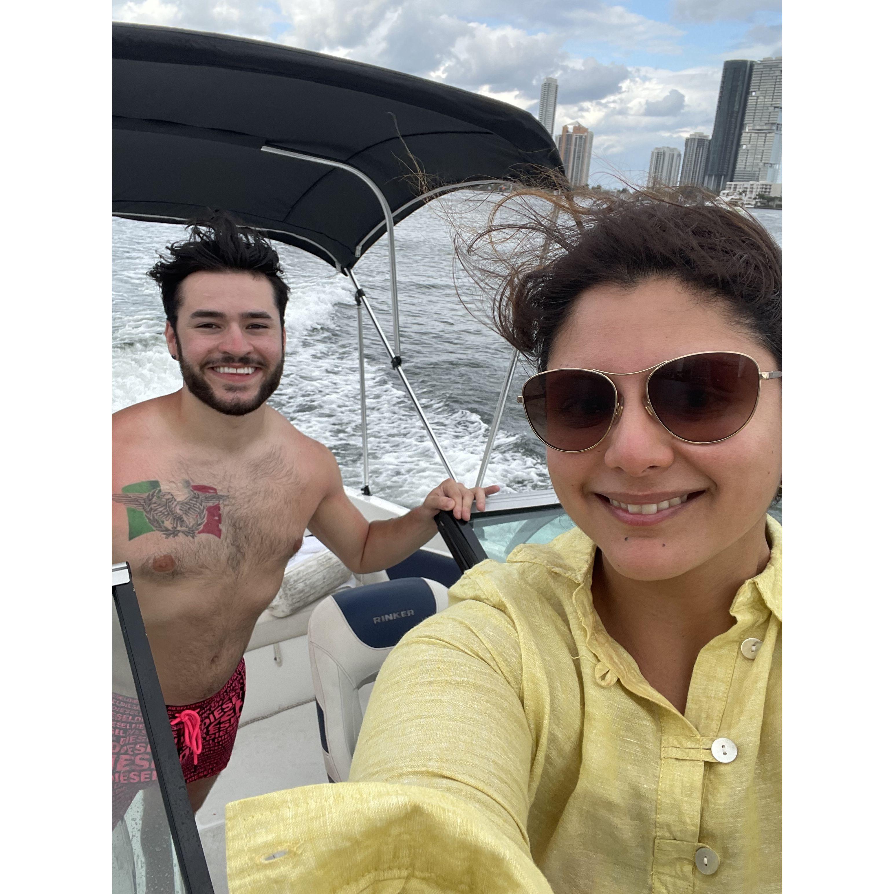 Our first time renting a boat .. the Florida coast does not disappoint.