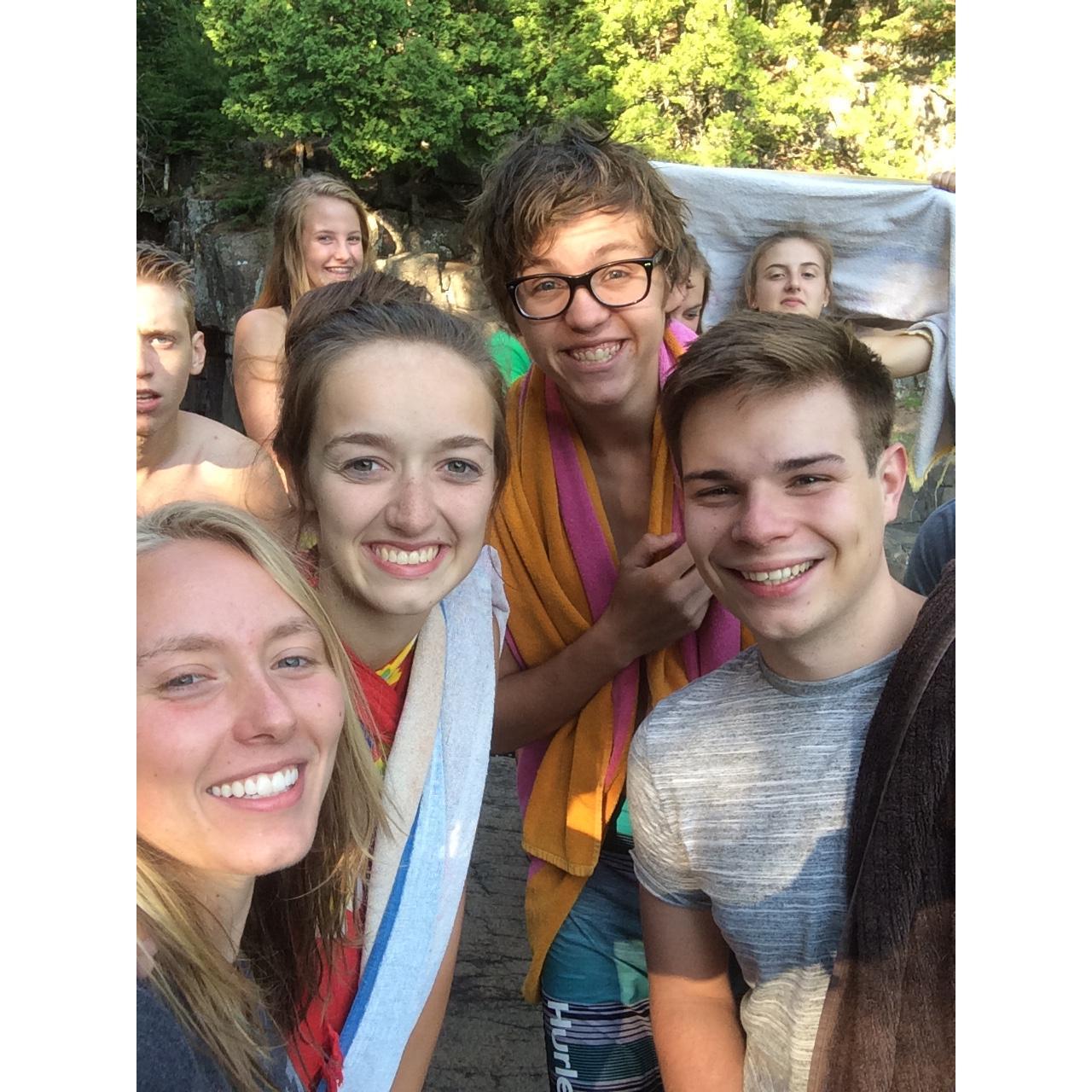 Safe to say this captures one of our favorite memories before we even started dating. The 4 of us were all single at this point in time, little did we know! @LillyandPeter #thesecondcutestcoupleever