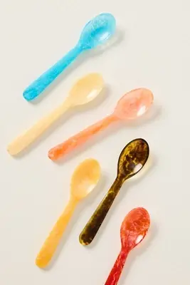 Mignon Resin Teaspoons, Set of 6