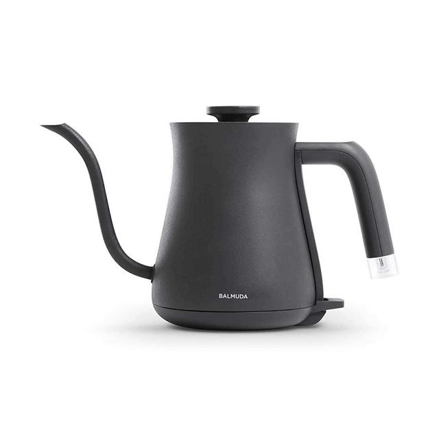 BALMUDA The Kettle | Electric Lightweight Gooseneck Kettle | Stainless Steel | 0.6L Capacity | Neon Light Indicator | Perfect for Tea and Coffee | K02H-BK | Black | US Version