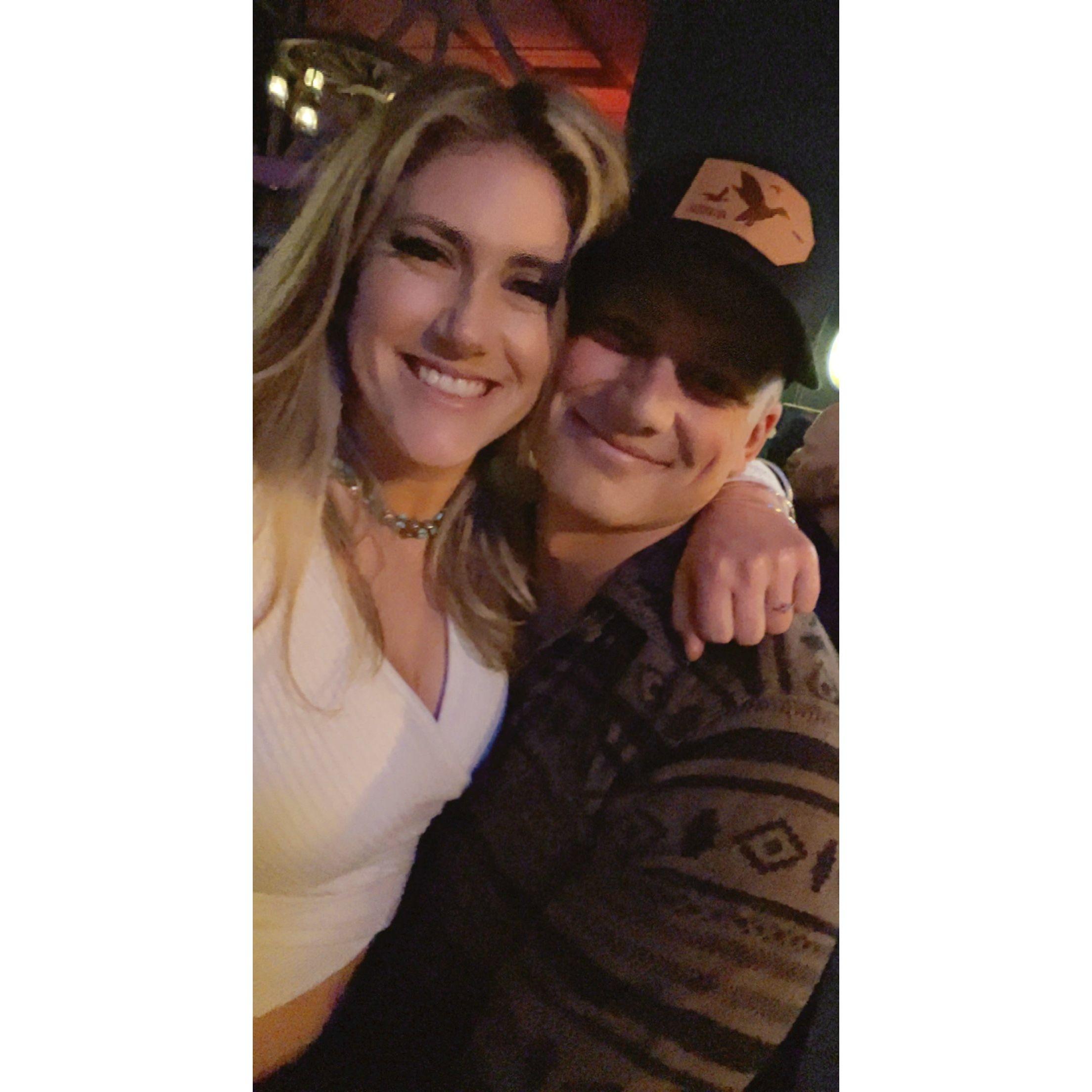 The night we became official!