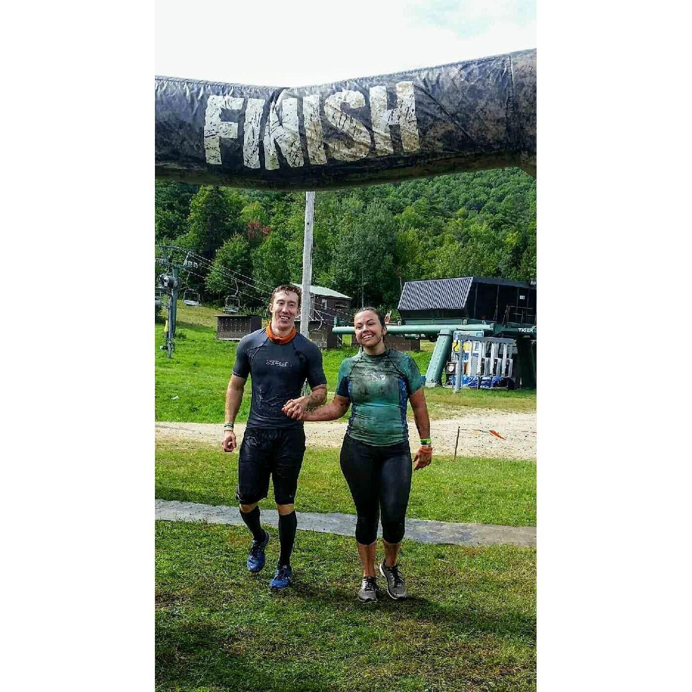 Completing our Tough Mudder together