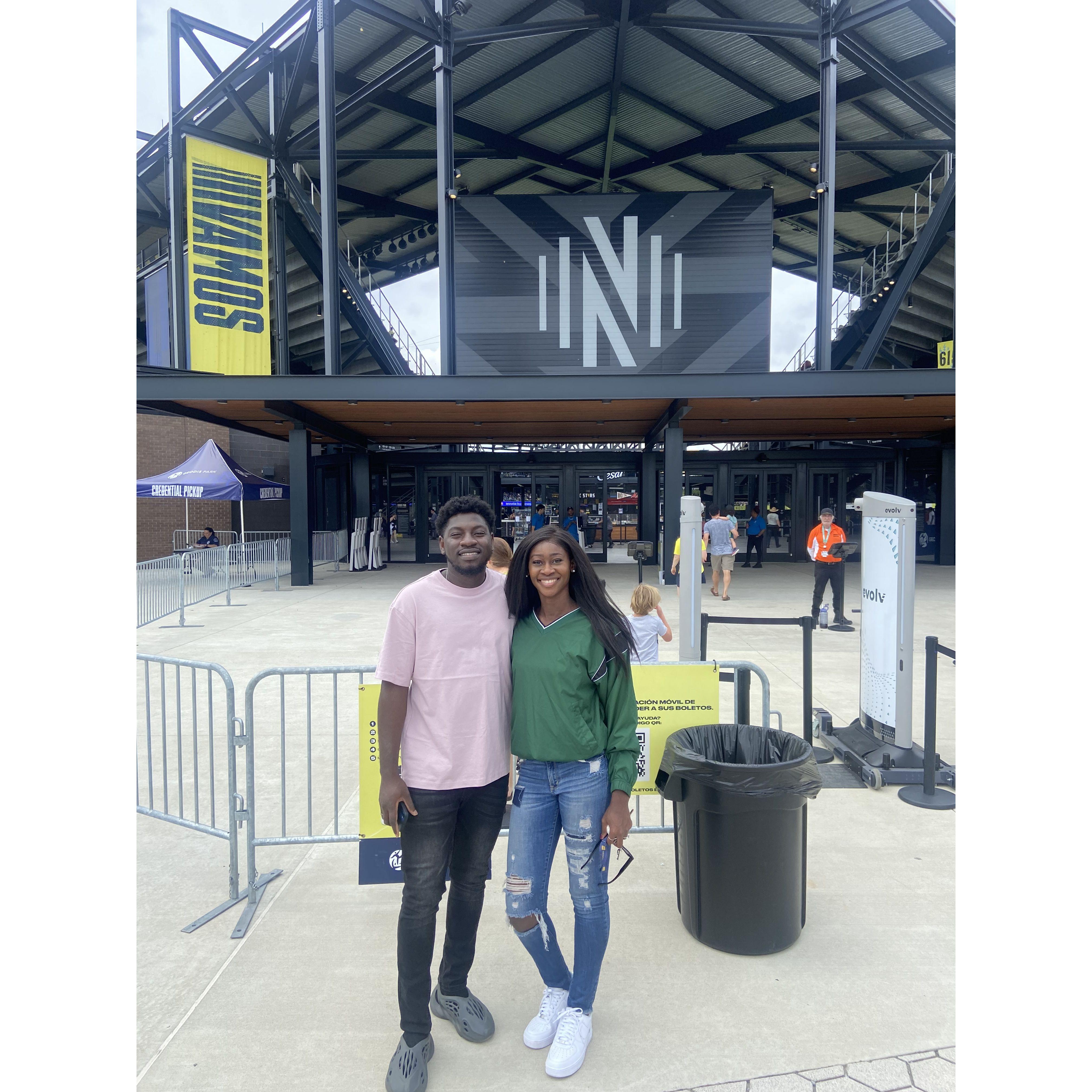 First Nashville SC game togetherrrrr