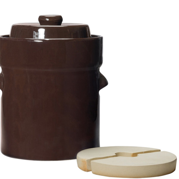Fermentation Crock With Lid & Weights