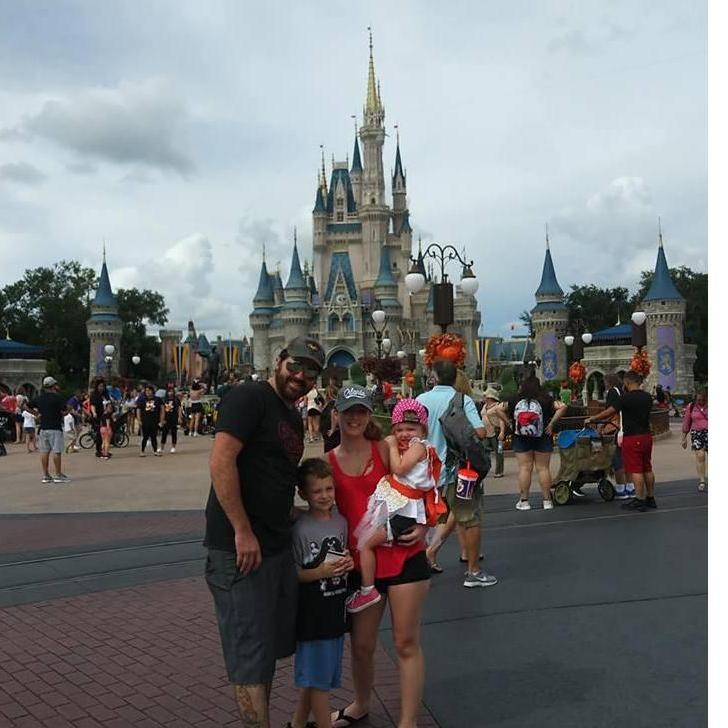 Disney with the family