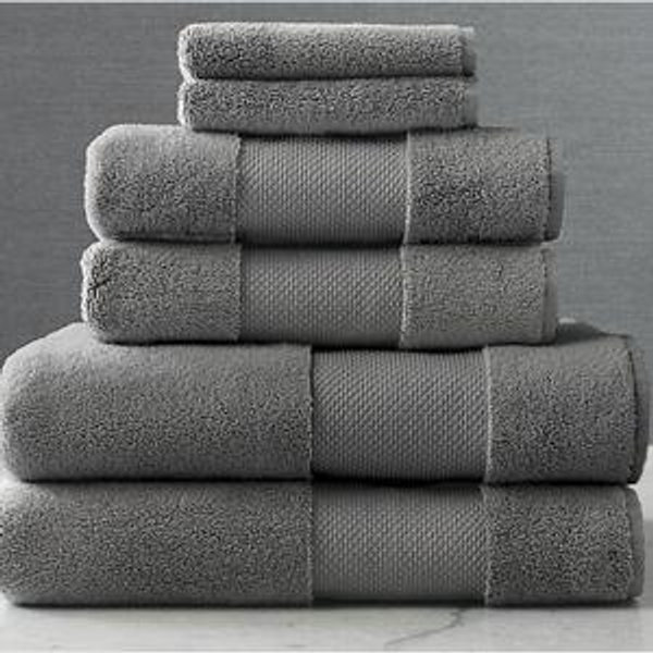 Frontgate Resort Collection Bath Towels: Set of 6 in Carbon