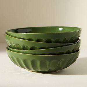 The Latte Stoneware Pasta Bowls, Set of 4: Amelie Edition