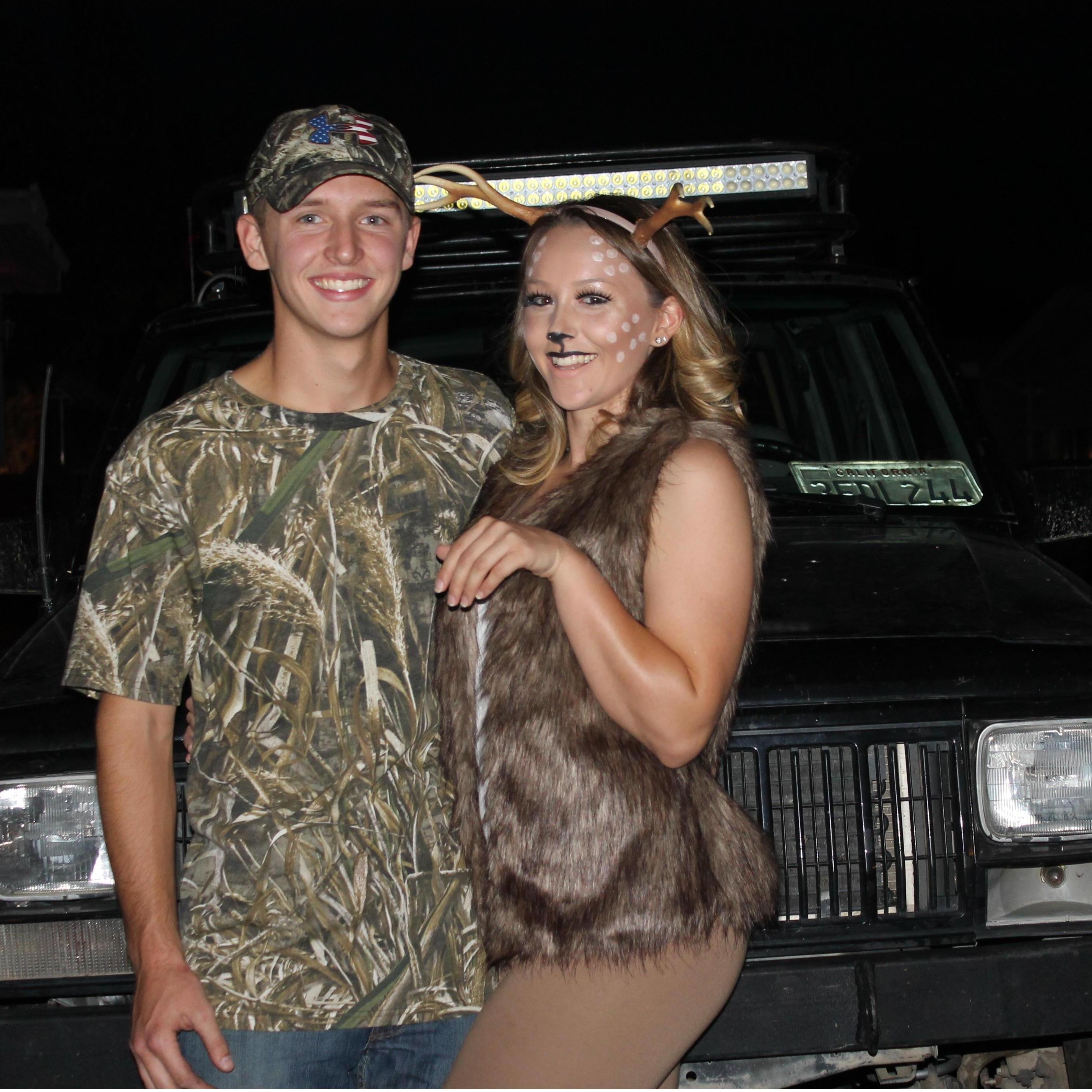 Deer in the headlights! Halloween 2017.