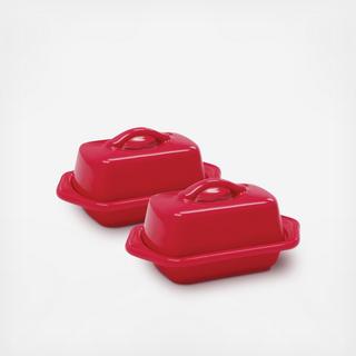 Mini Butter Dish, Set of 2