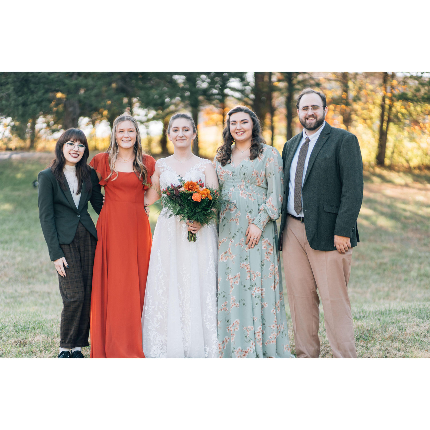 First wedding as a couple! Both Adam and Abbie were in the party for best friends Sam and Nikki Anzalone-Joint!