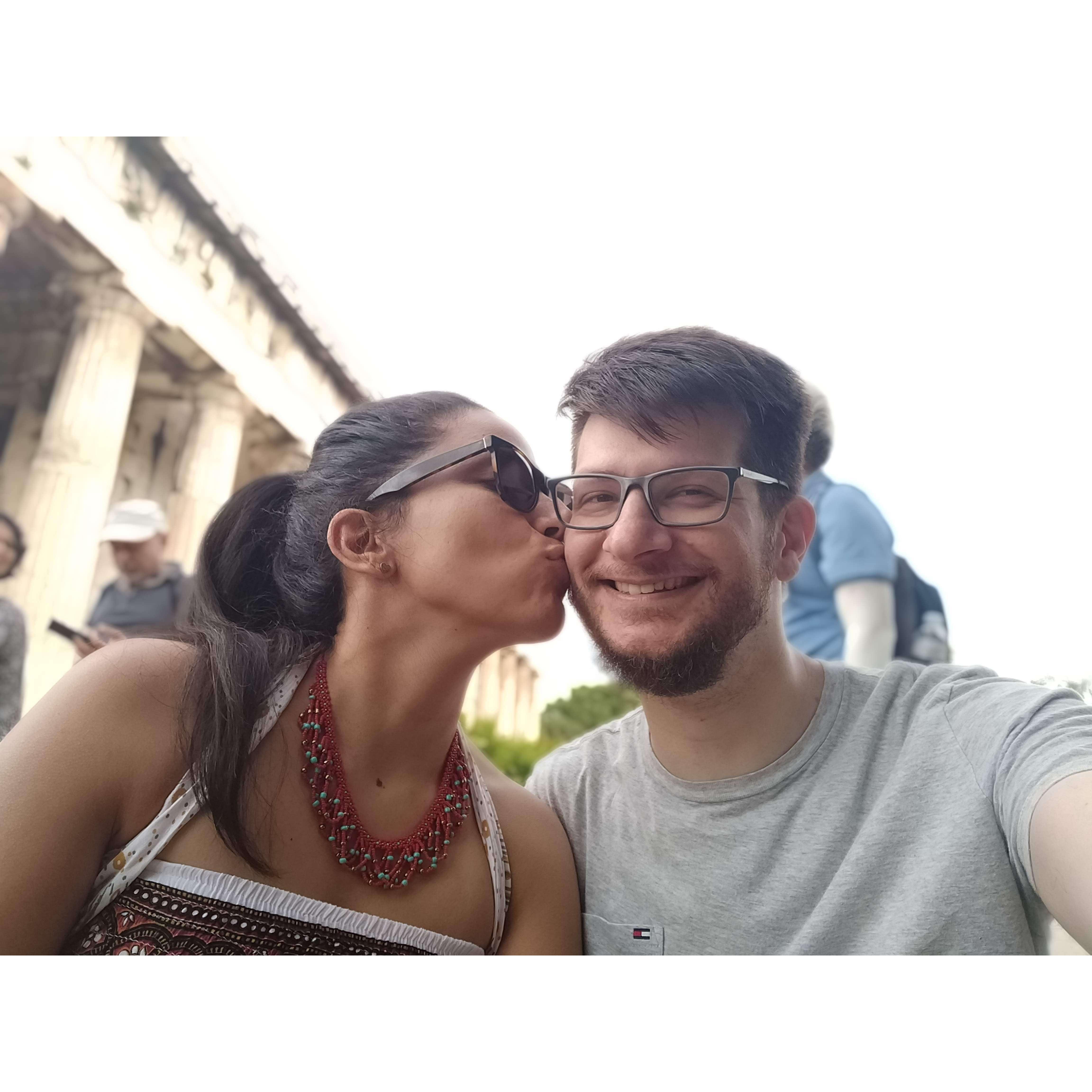 She likes him. A bit; don't get too excited, Panos!