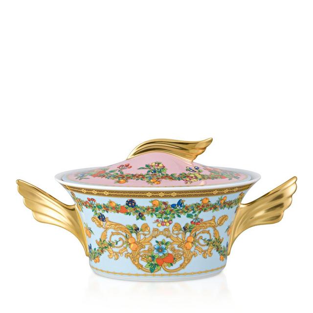 Rosenthal Meets Versace Butterfly Garden Covered Vegetable Dish