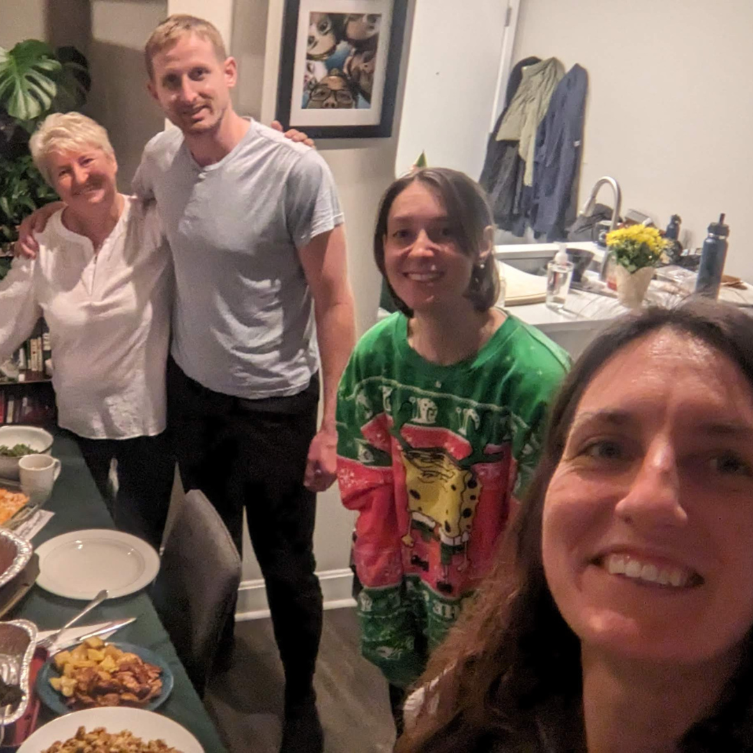 Thanksgiving at our apartment!