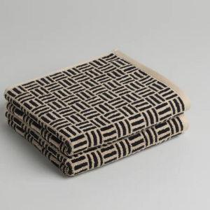 Organic Cotton Hand Towel Set | Sand + Noir