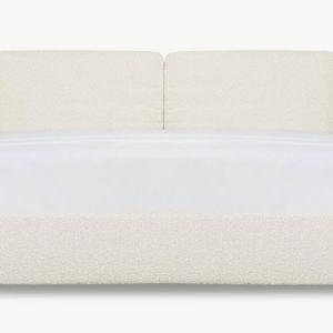 Cloud Bed with Storage, Queen, Cream Boucle