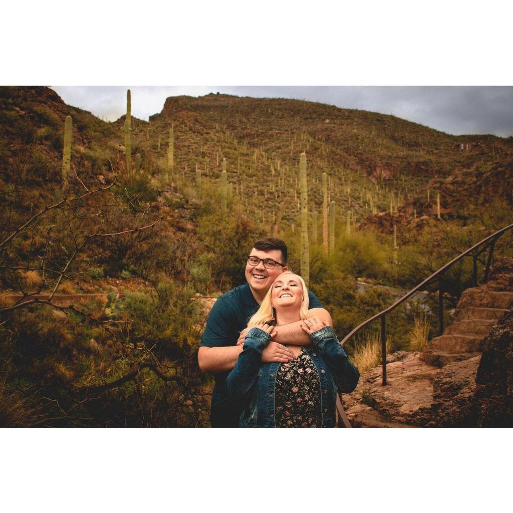 Engagement photo on the golf course!!