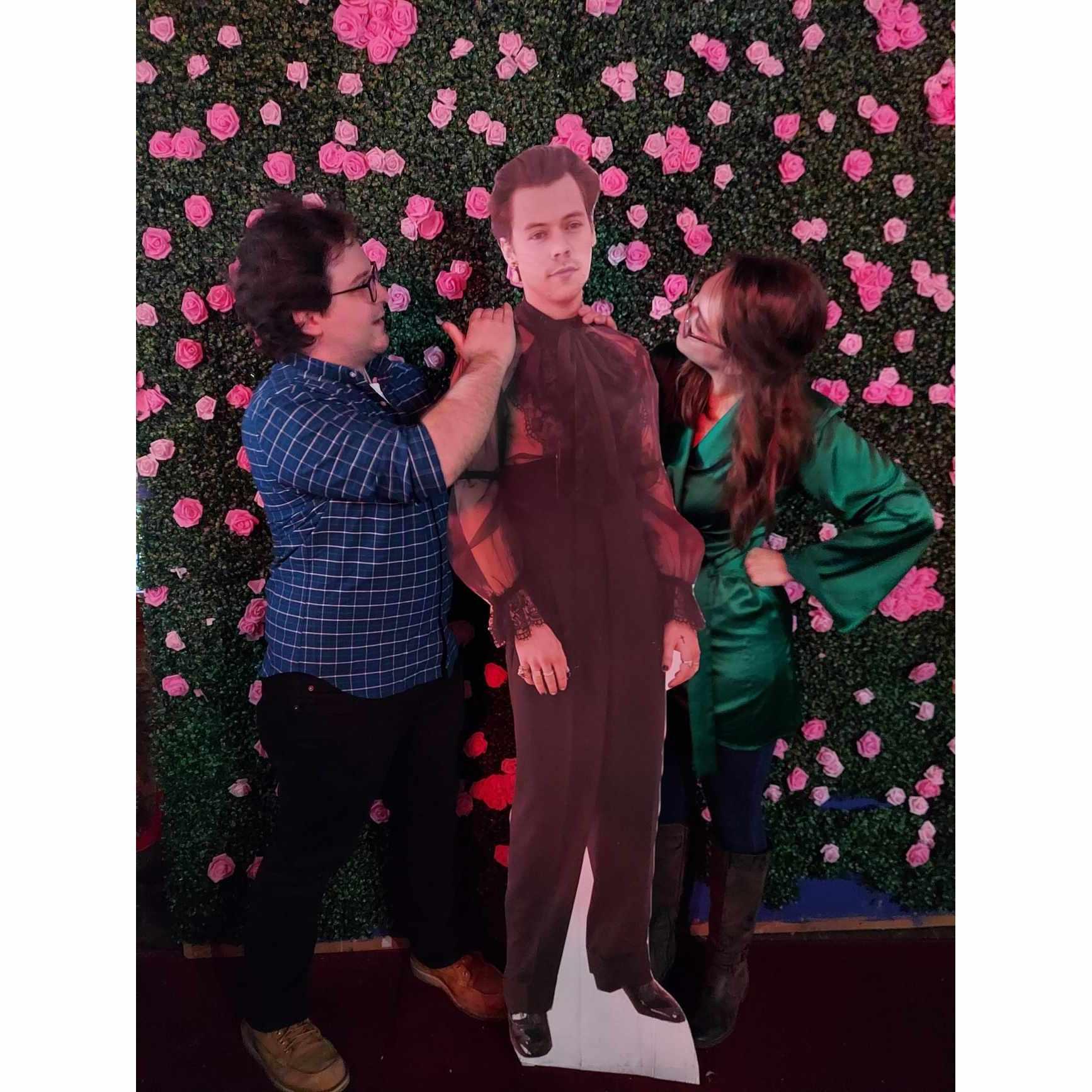 Our engagement party at the arcade bar!