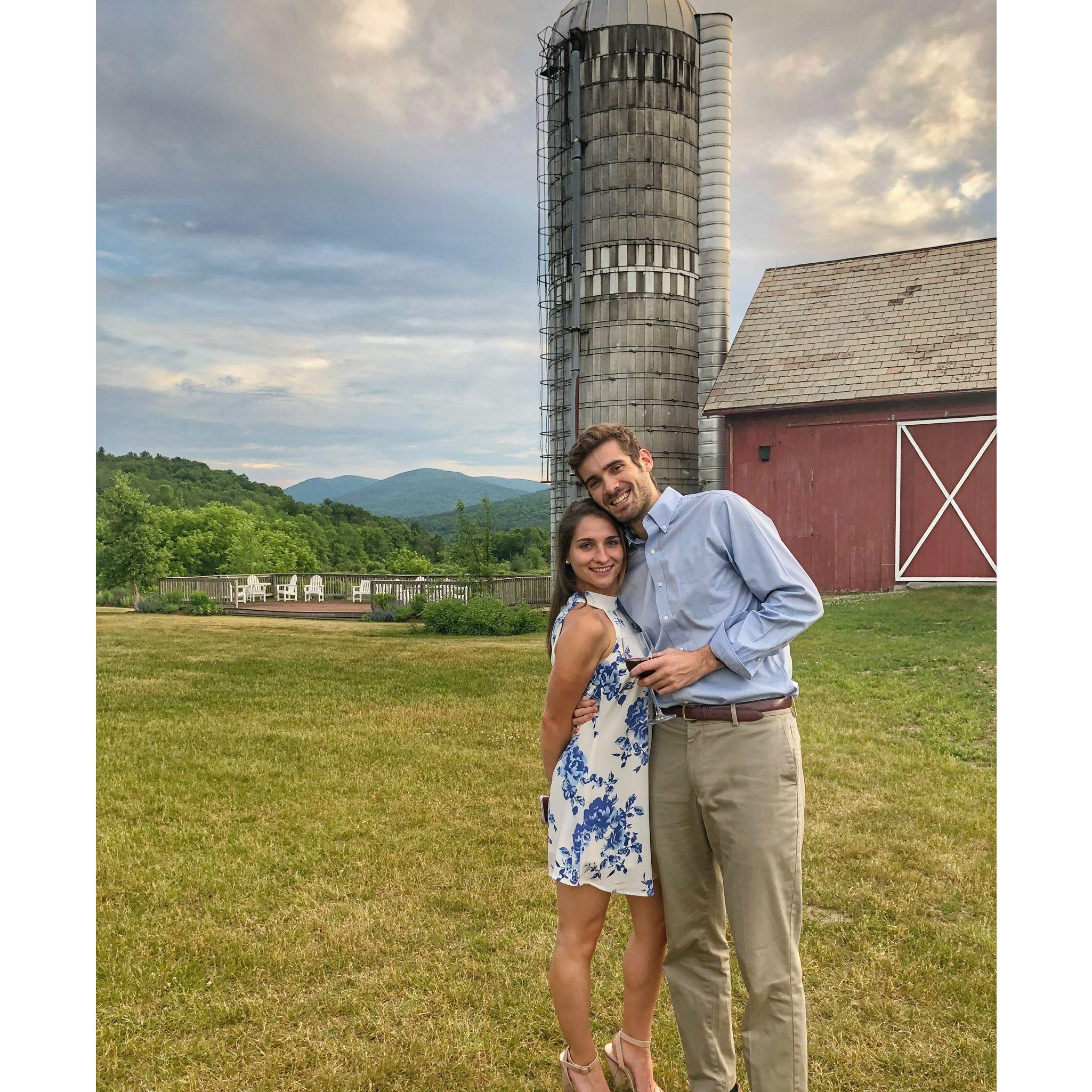 Celebrating Greg and Adrienne's wedding in early summer 2018 in southern Vermont.