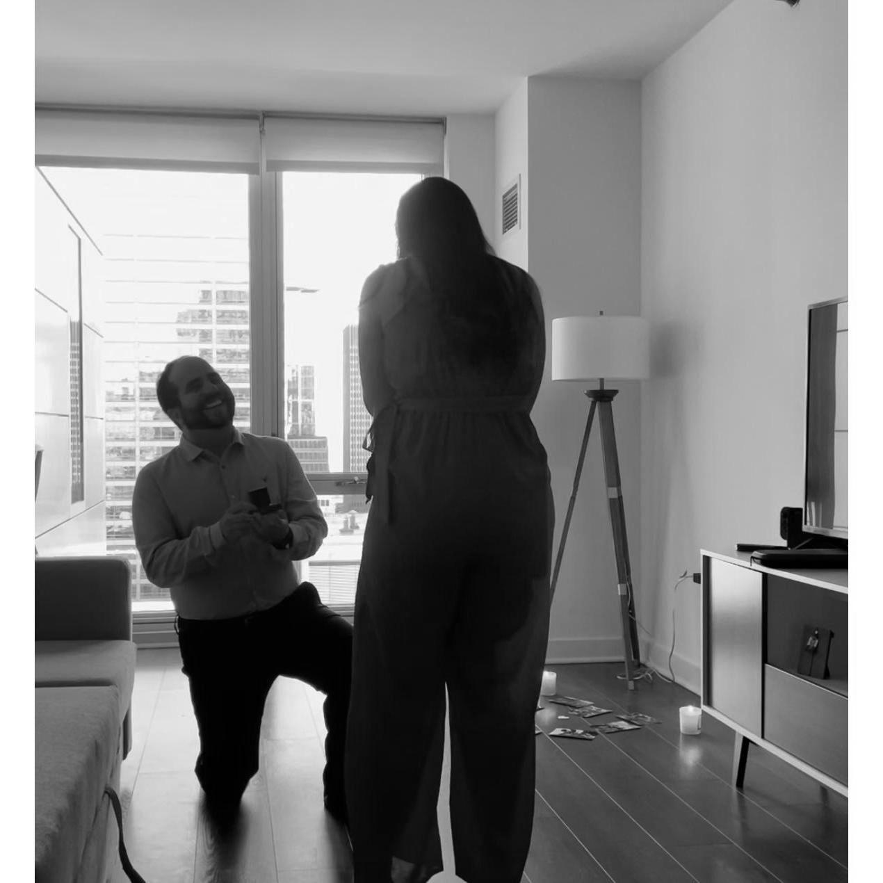 The one where she said yes!