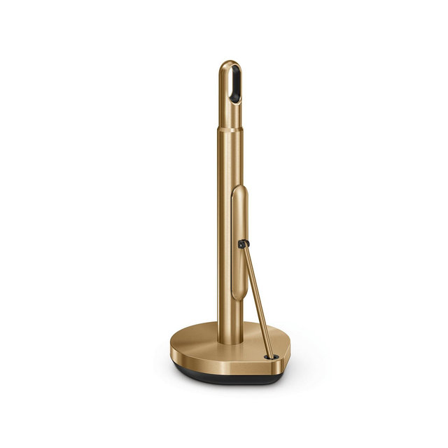 Simplehuman Tension Arm Paper Towel Holder, Brass Stainless Steel