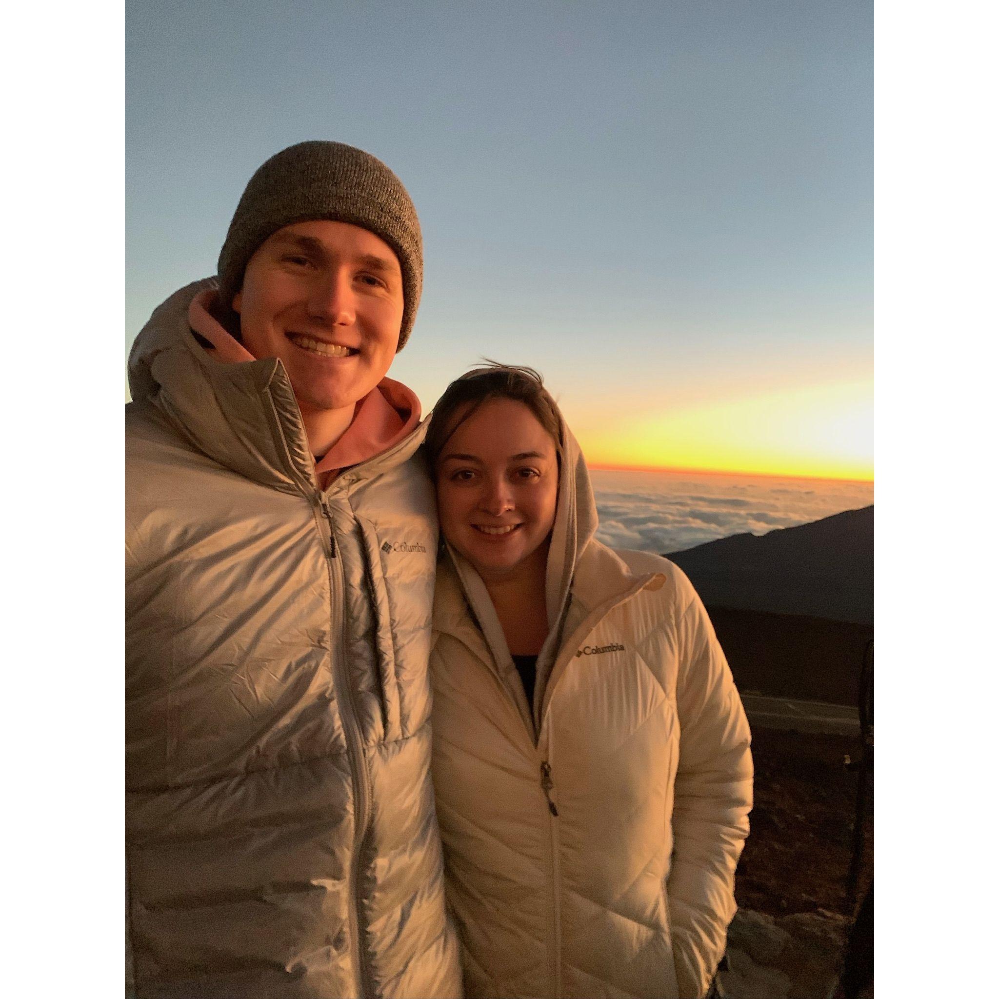 Sunrise on the summit of Haleakalā in Maui, 2022