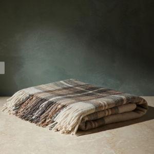 Recycled Wool Throw by Tartan Blanket Co - Natural Dress Tartan