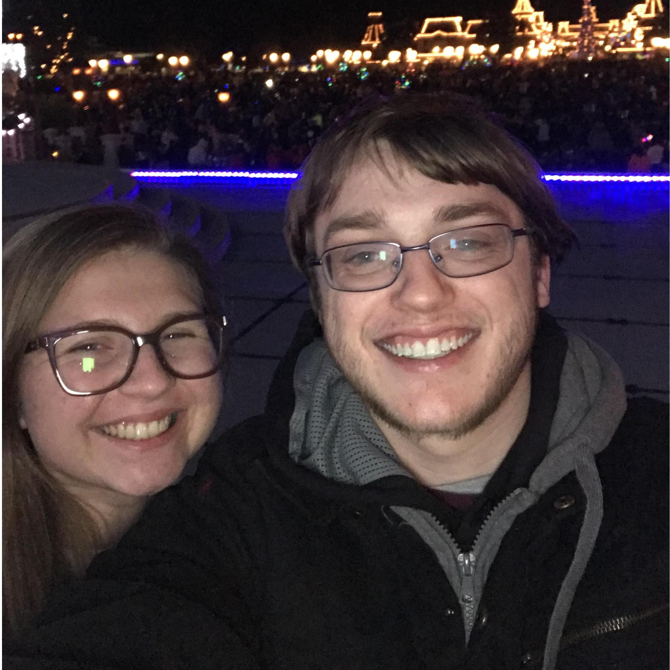 Melea and Evan's 3rd anniversary. At Disney World!