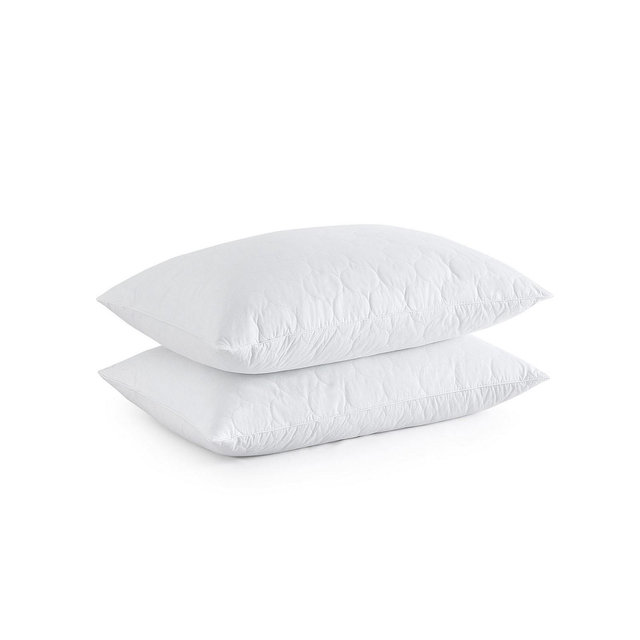 Unikome Quilted Goose Down Feather 2-Pack Pillow, King