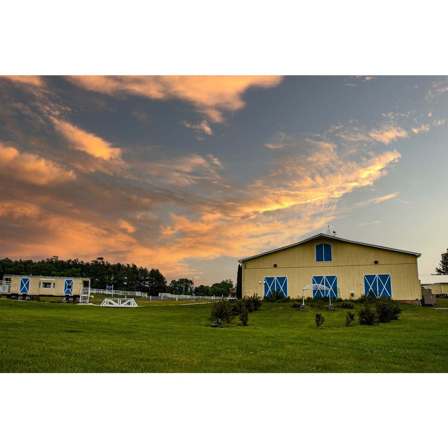 Outside the Yellow Barn