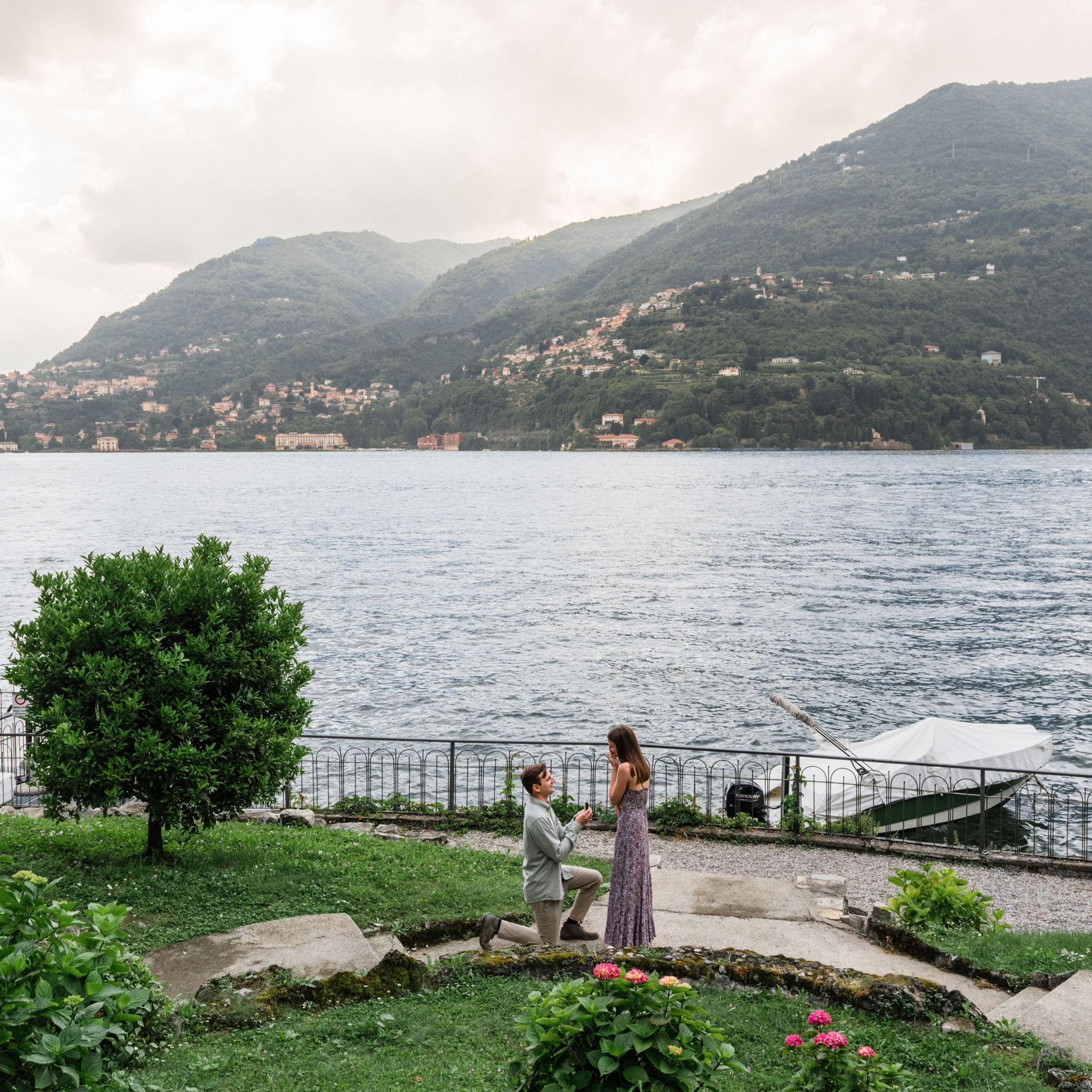 Where Alyssa said yes! Blevio, Lake Como