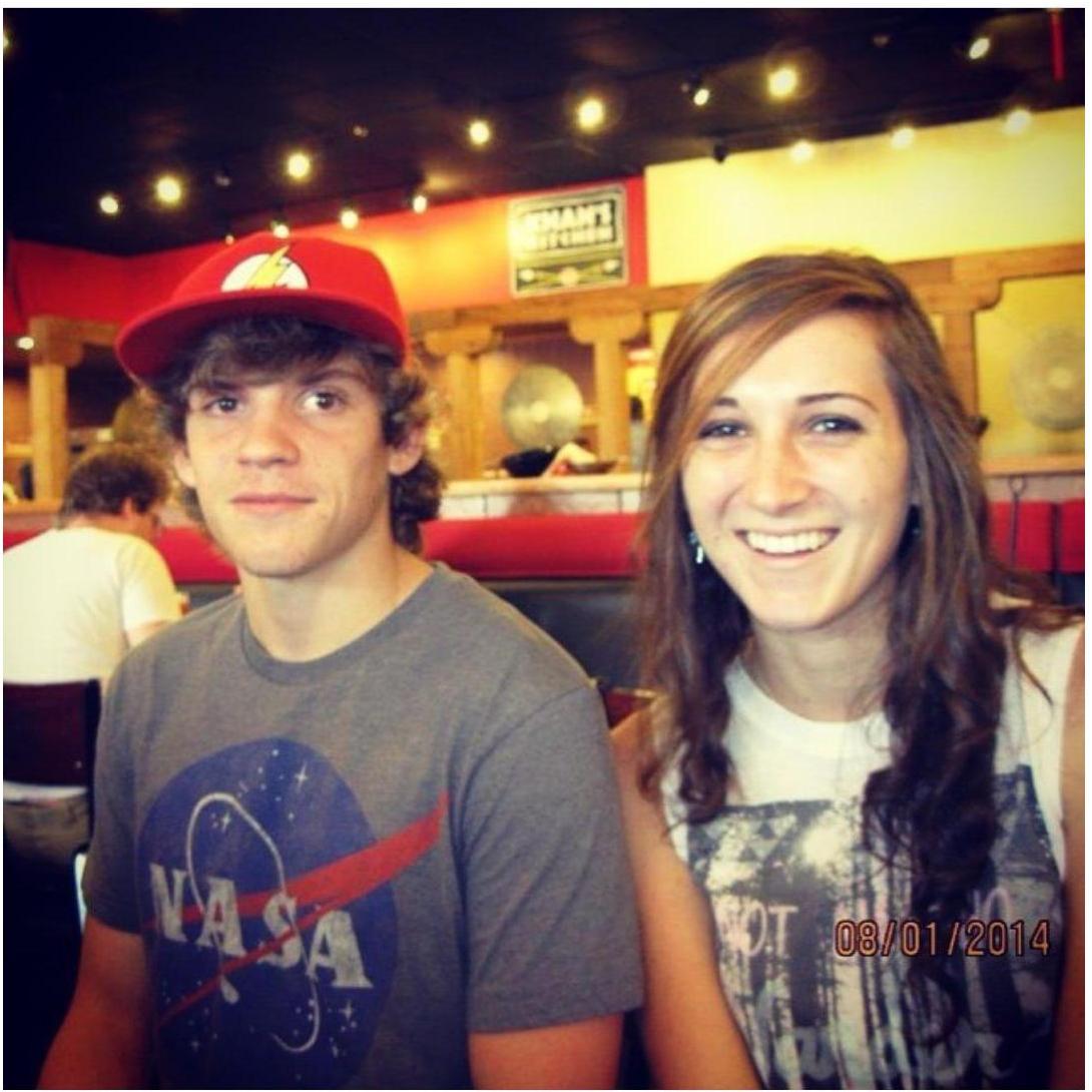 The first time meeting Chase's mom at Genghis Grill 8/1/2014!