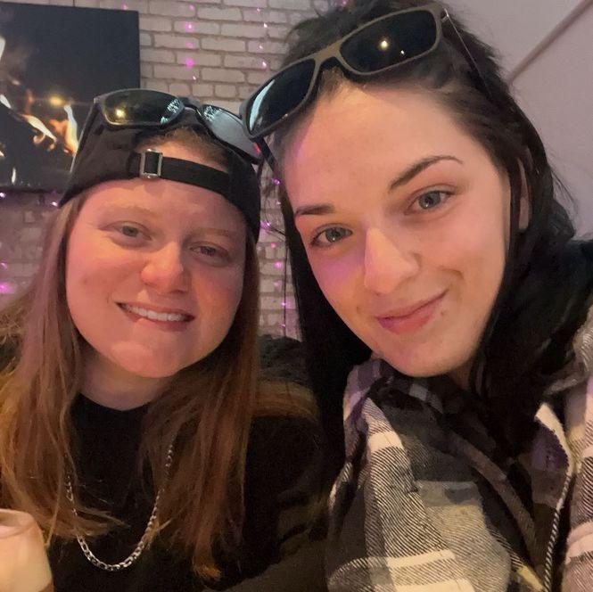 Celebrating Laura's birthday for the first time together