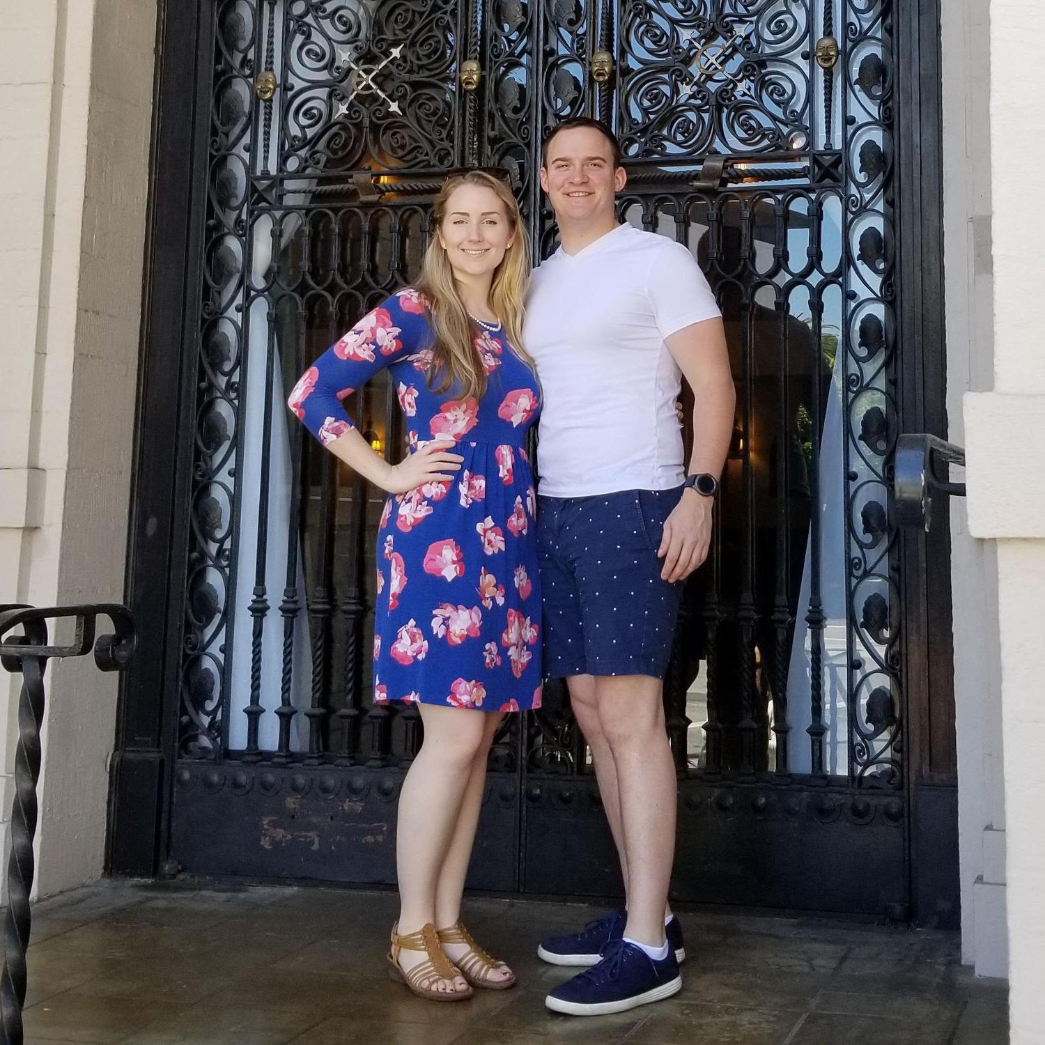 Touring our wedding venue with the moms!