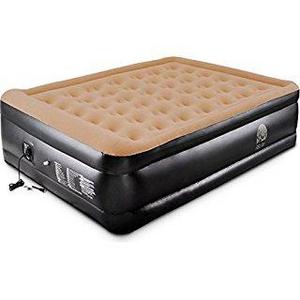 Intex Pillow Rest Raised Airbed with Built-in Pillow and Electric Pump, Queen, Bed Height 16.5"