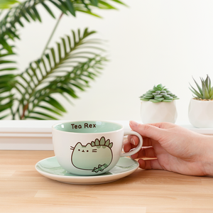 Pusheenosaurus Teacup & Saucer Set