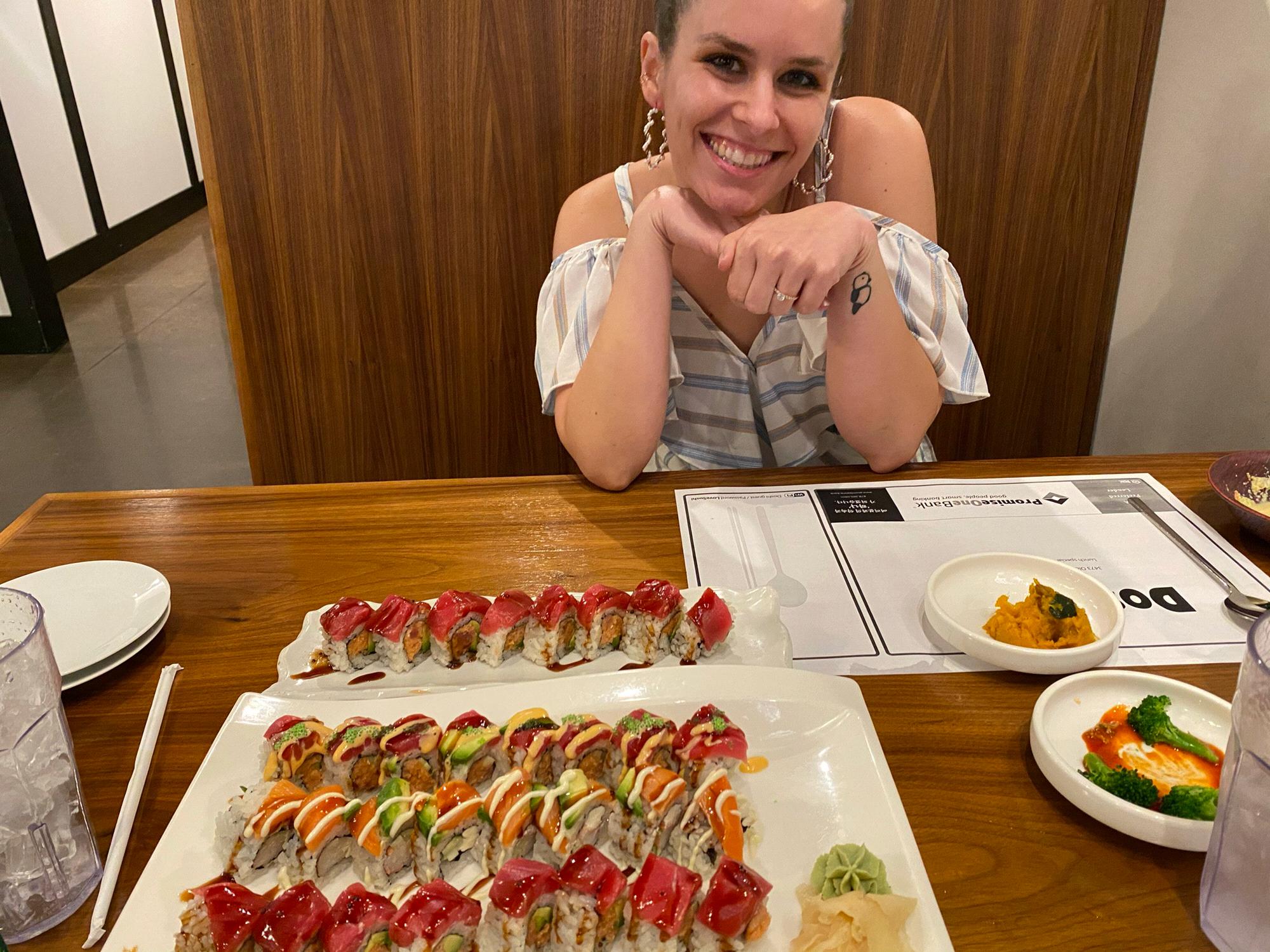 Sushi is one of our favorite date night meals!