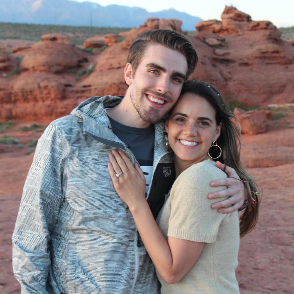 Our engagement on top of Dixie Rock (the spot of our first date :)  April 2020