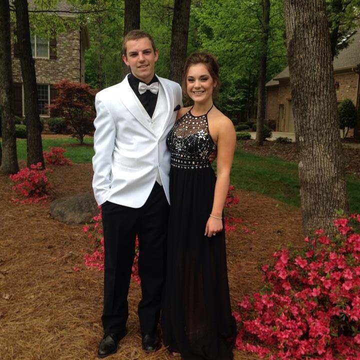 Matt & Kat at prom senior year (2015)