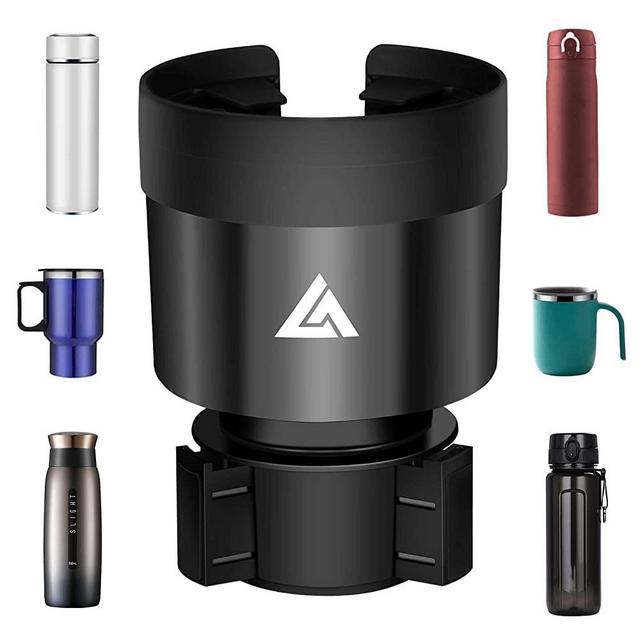 AUJEN Cup Holder Expander for Car - Car Cup Holder Expander with an Adjustable Base, All Purpose Car Cup Holder for Bottles and Cups with a Diameter of 2.8"-3.8" & Handle Width≤1.02"