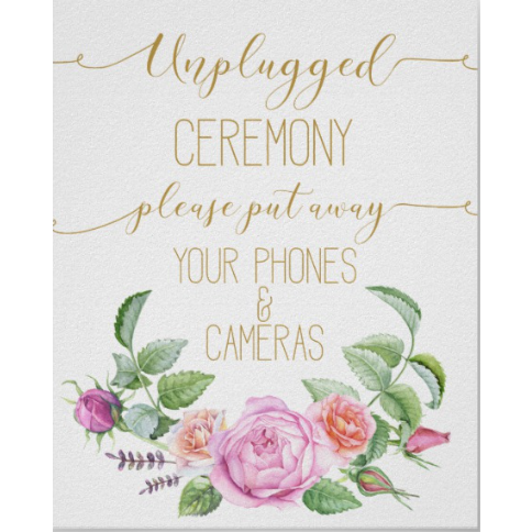Our ceremony will be unplugged however, the reception is not. Use the Hashtag #MeetTheFosters on social media!