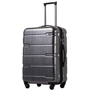 COOLIFE Luggage Expandable(only 28") Suitcase PC+ABS Spinner Built-in TSA Lock 20in 24in 28in Carry on