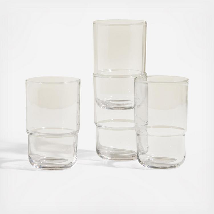 Our Place, Tall Night & Day Glass, Set of 4 | Zola
